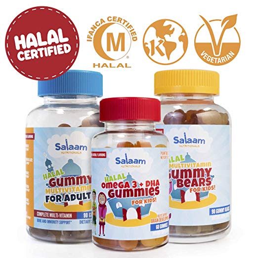 Salaam Nutritionals Halal Family 3 Pack Children’s and Adult