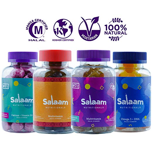Salaam Nutritionals Halal Mega Family 4 Pack(b) Calcium, Children’s
