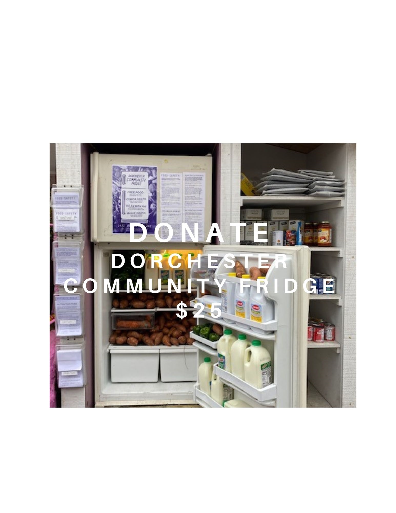 Donate Community Fridge Dorchester Katsiroubas Cares Box