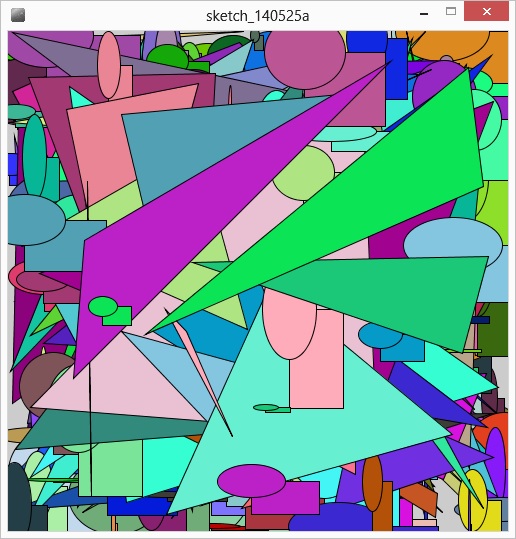 Simple Animation Random Shapes Learn Processing and ProcessingJS Technology of Computing