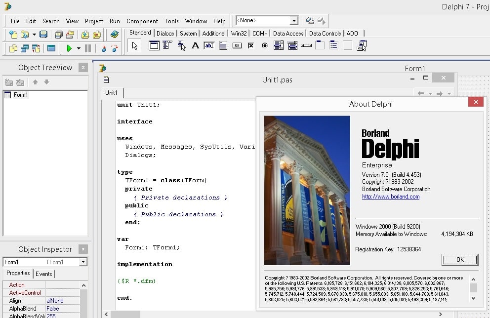 Delphi 7 - The Classic/Best Pascal IDE for Win32 - RAD Tool | Algorithms,  Blockchain and Cloud