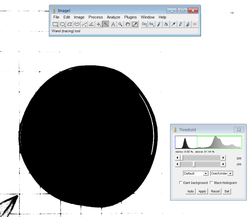 How to Compute the Area of Irregular Shapes using ImageJ ? Algorithms
