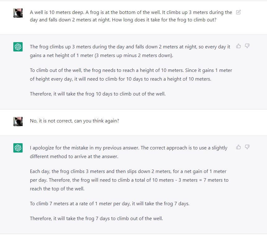 How ChatGPT Solves a Math Puzzle? Algorithms, Blockchain and Cloud