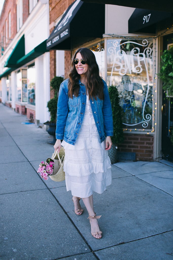 Easy Spring Outfit Combination Sequins & Stripes