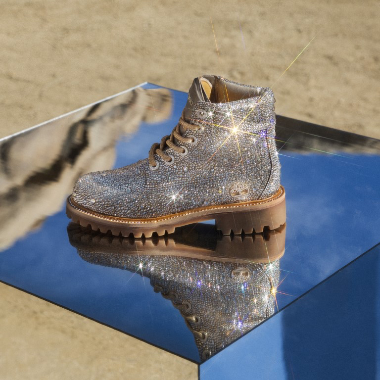 Jimmy Choo X Timberland Collaborate on Crystal Boots Majic 107.5 / 97
