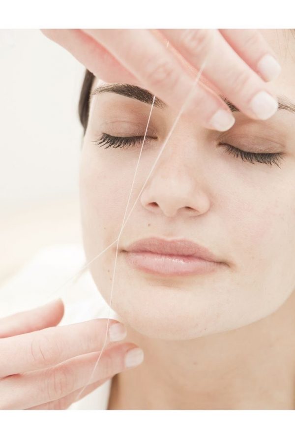 Face threading Hello beautiful