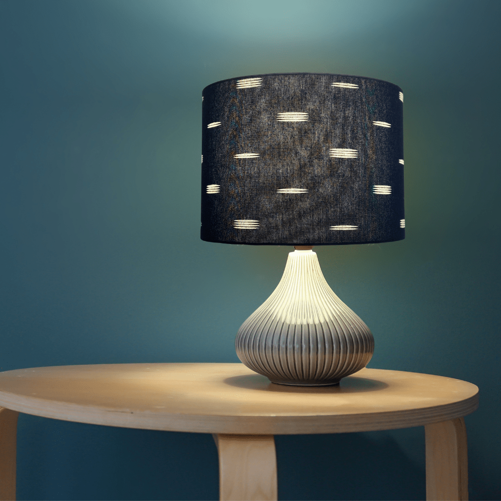 Nautica Navy Lampshade Hello Boho Handcrafted Lampshades, Homewares