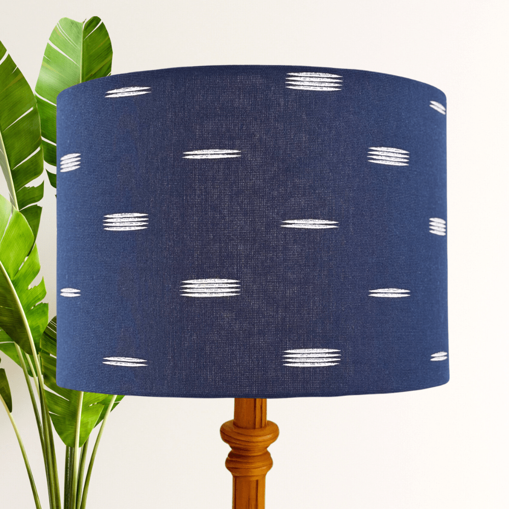Nautica Navy Lampshade Hello Boho Handcrafted Lampshades, Homewares