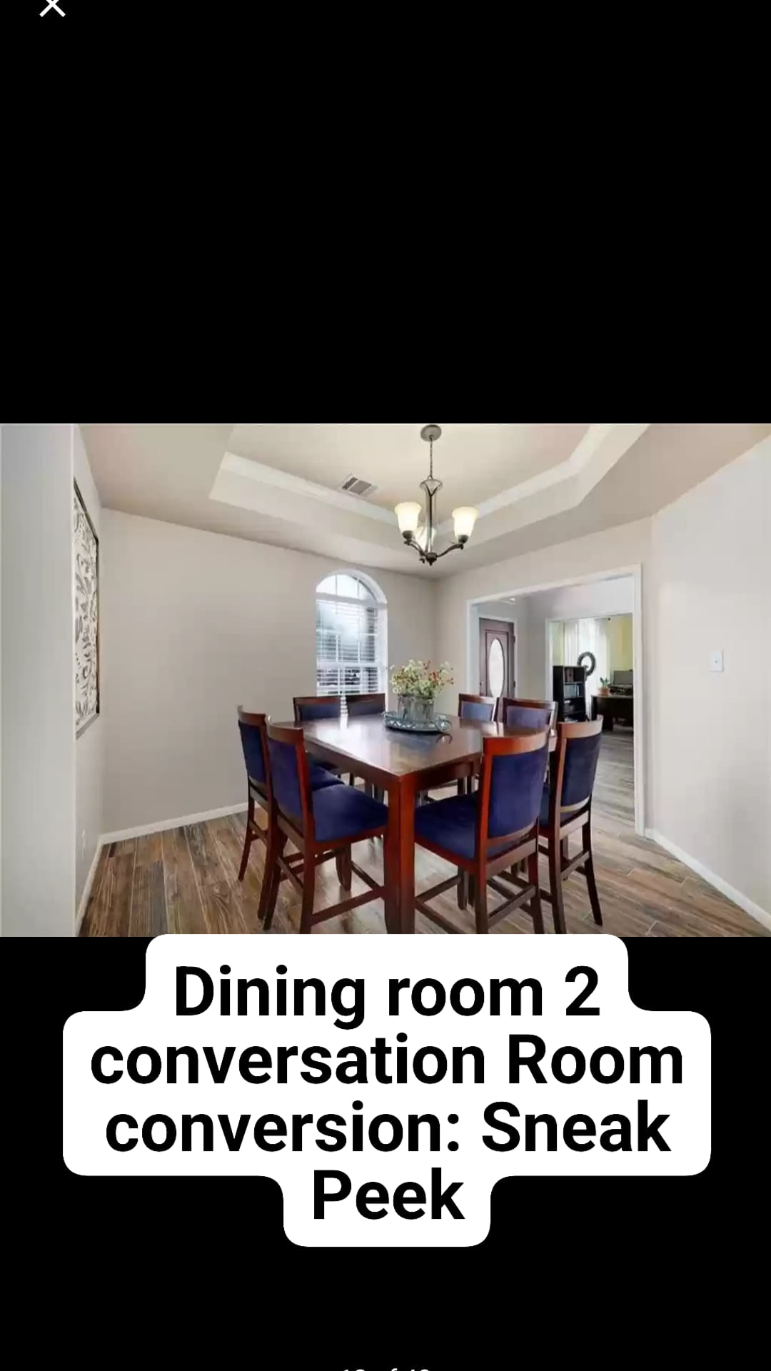 Dining Room Conversion to the Ultimate Conversation Room