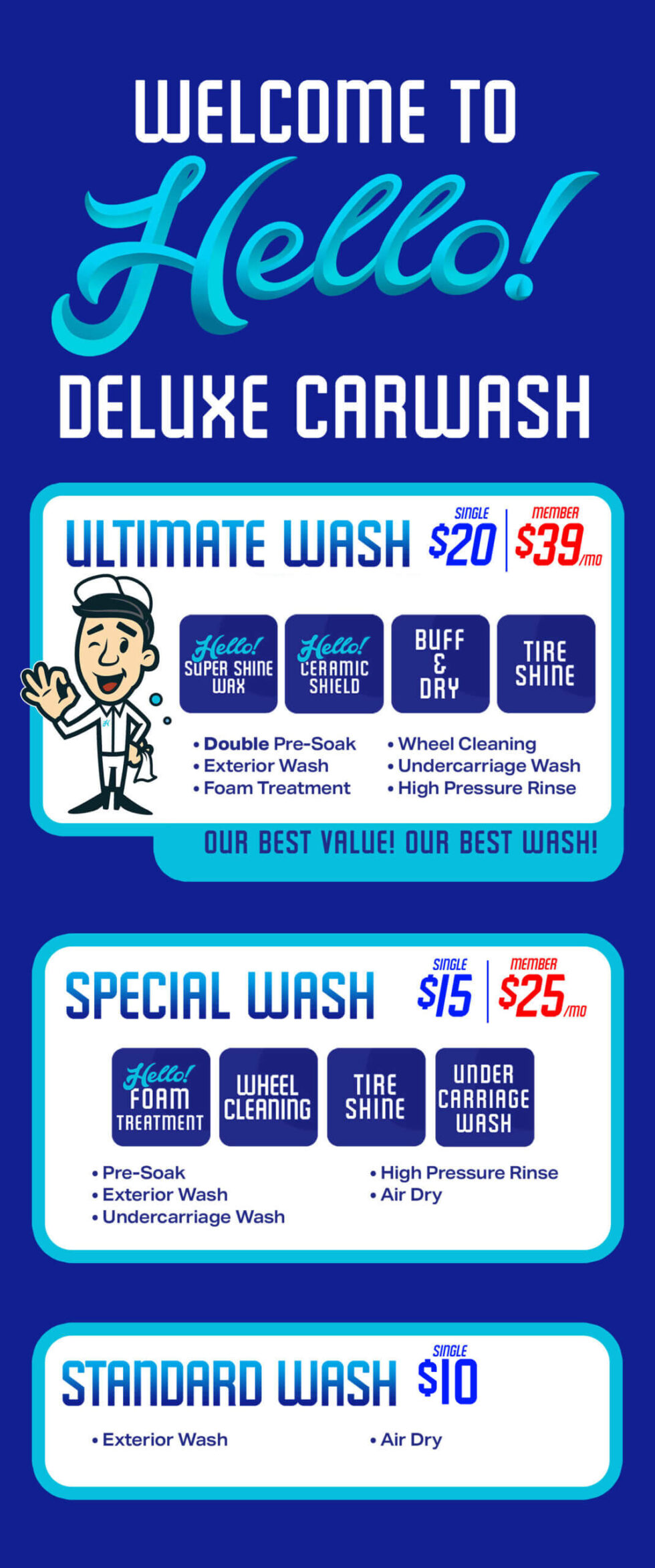 Hello Garland Hello Deluxe Car Wash