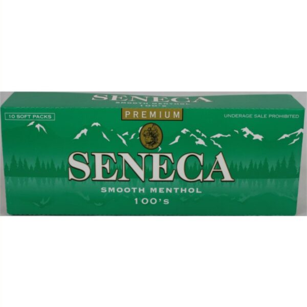 Seneca, Smooth Menthol 100's Soft box of 10 packs Hello Cigarettes