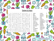 Spring Word Search Printable