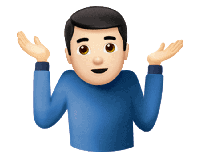 Shoulder Shrug Emoji Png