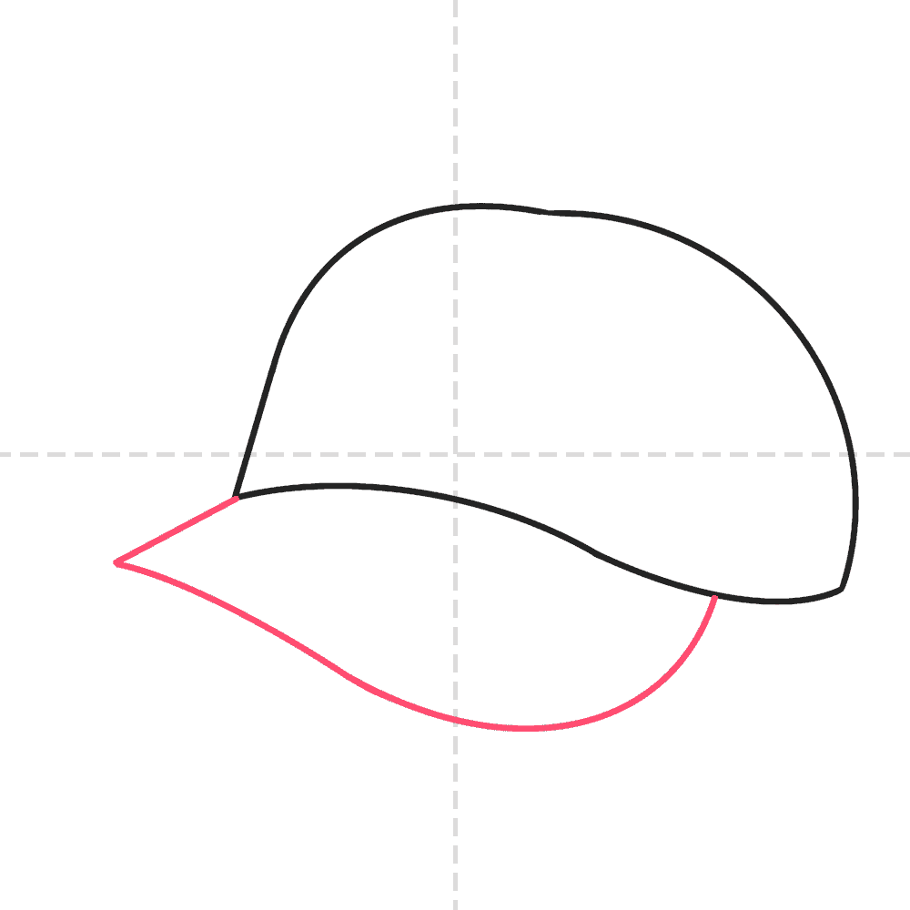 How To Draw A Baseball Cap In (5) Easy Steps For Kids
