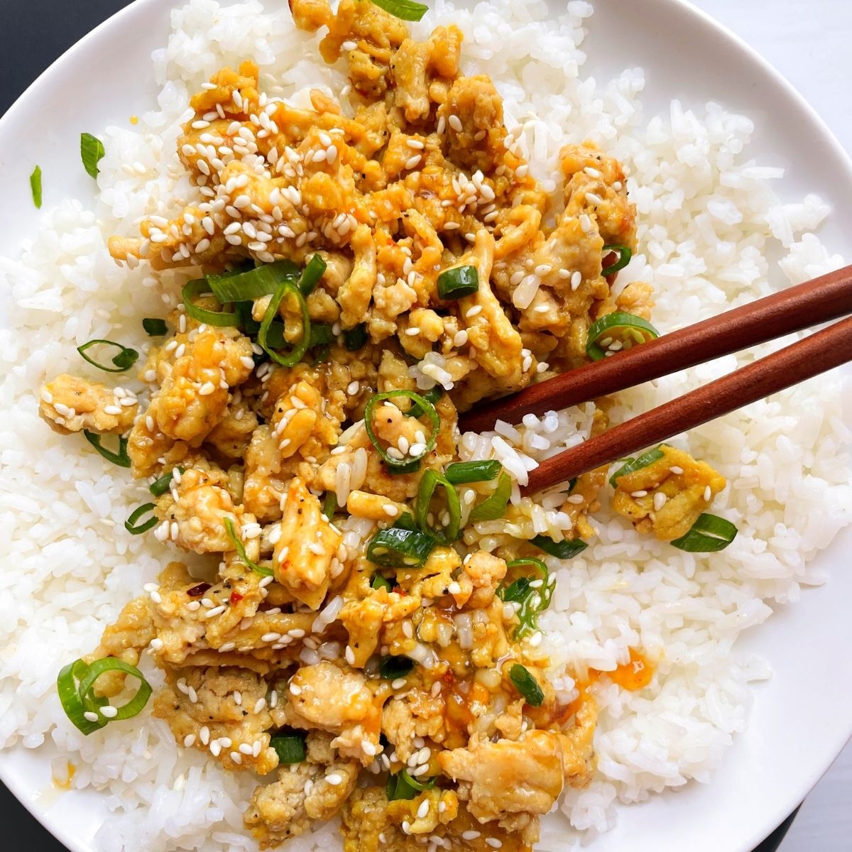 Healthy and Easy Orange Ground Chicken