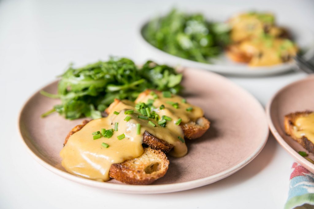 Welsh rarebit cheese toast