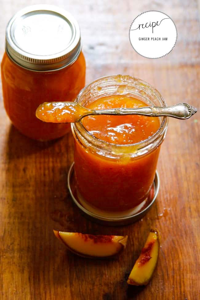 Homemade Ginger Peach Jam Hello Glow
