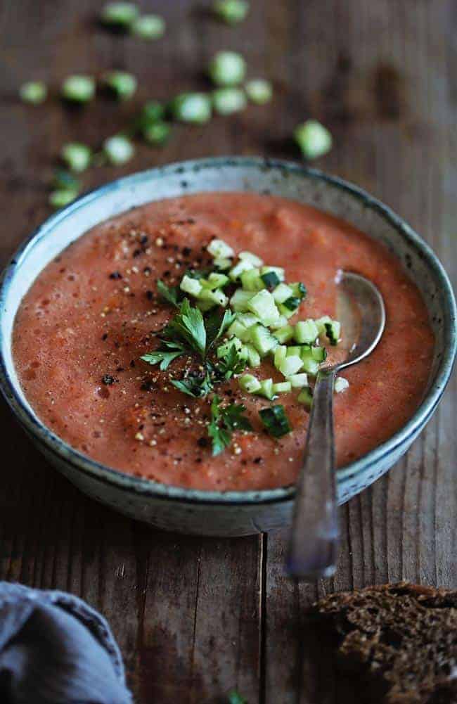 Easy Tomato Gazpacho Recipe HelloGlow.co