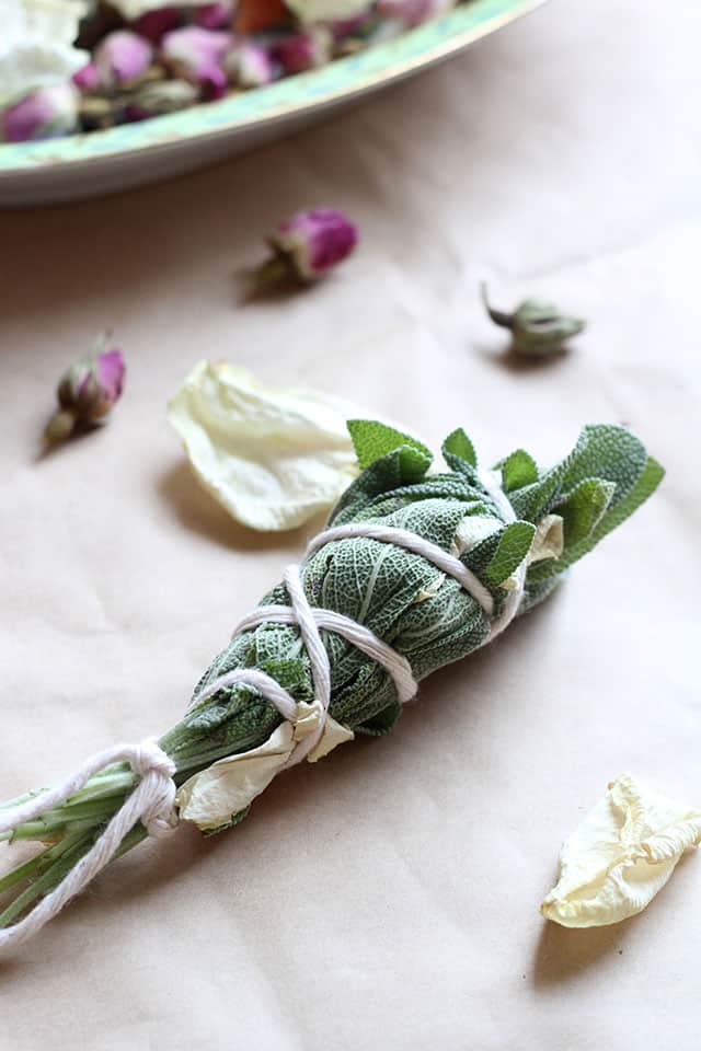 How To Make Your Own Rosemary Sage Smudge Sticks Hello Glow