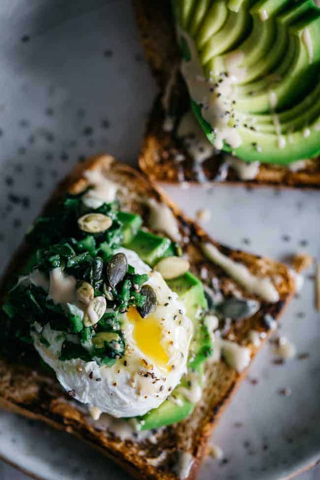 Superfood Avocado Toast with Kale Tapenade Hello Glow