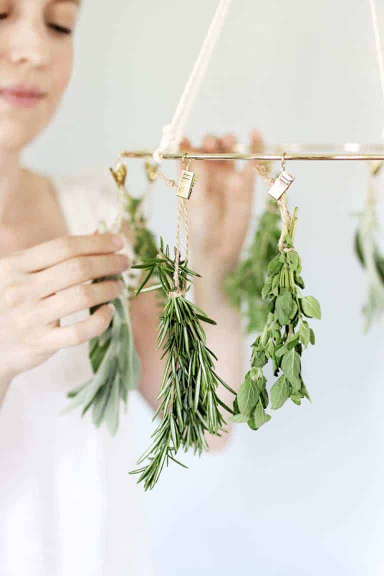 This DIY Herb Drying Rack Is the Kitchen Accessory You Didn't Know You Needed Hello Glow