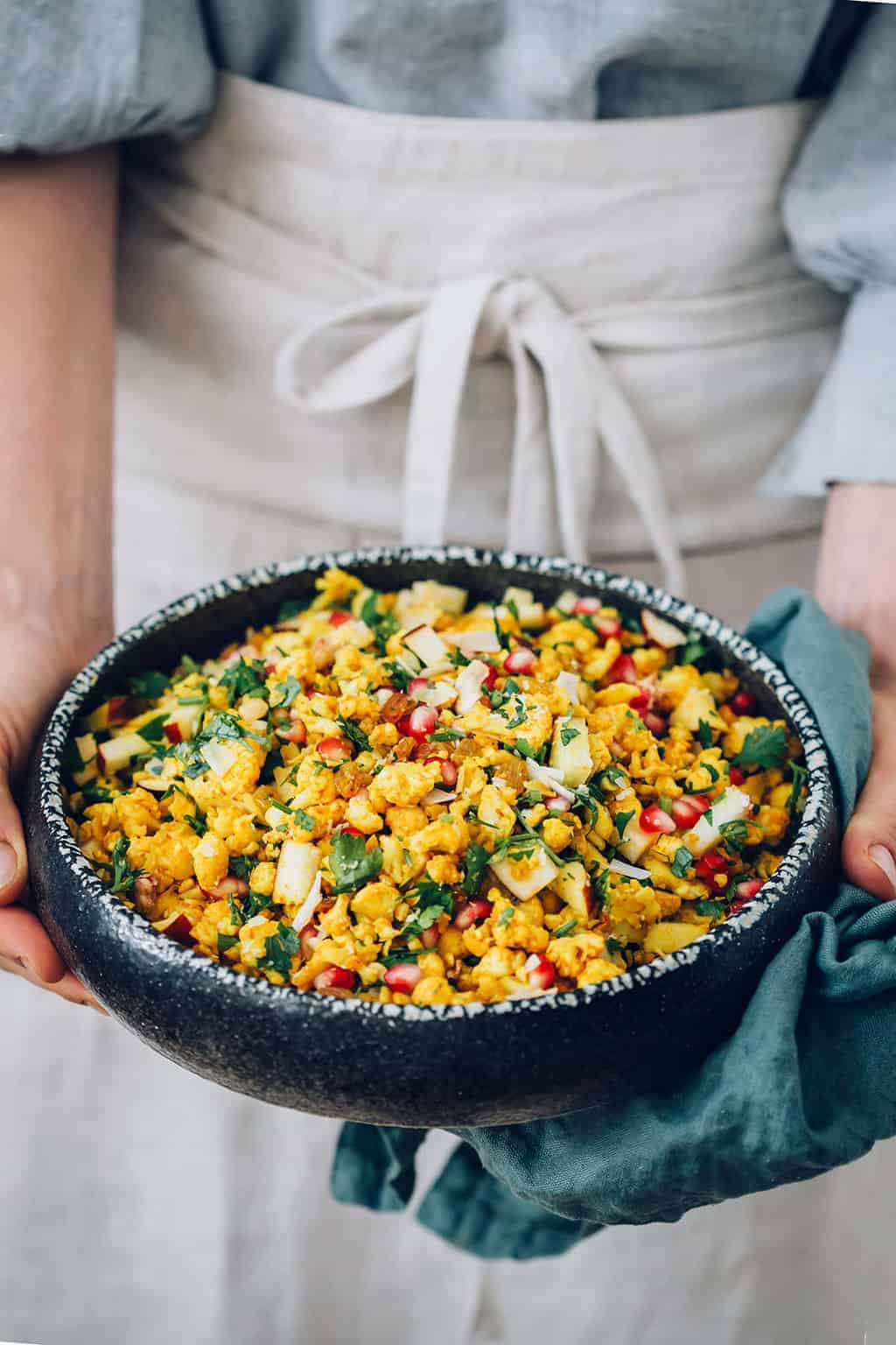 Warm Curried Cauliflower Rice with Coconut Milk Hello Glow