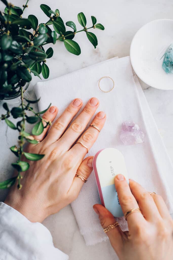 How To Do a 5Step NoPolish Manicure for Natural Nails Hello Glow