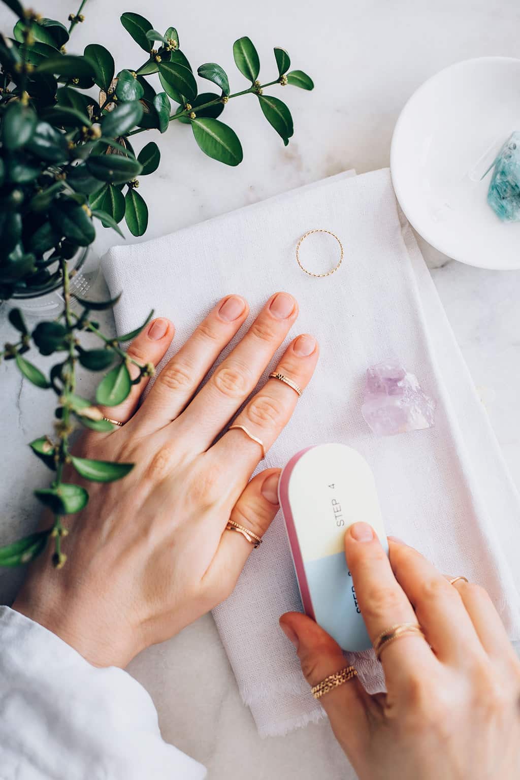 How To Do a 5Step NoPolish Manicure for Natural Nails Hello Glow