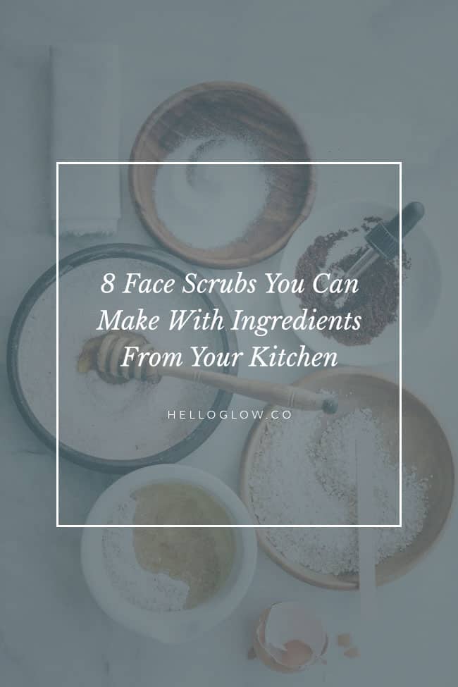 8 Face Scrubs You Can Make With Ingredients From Your Kitchen Hello Glow