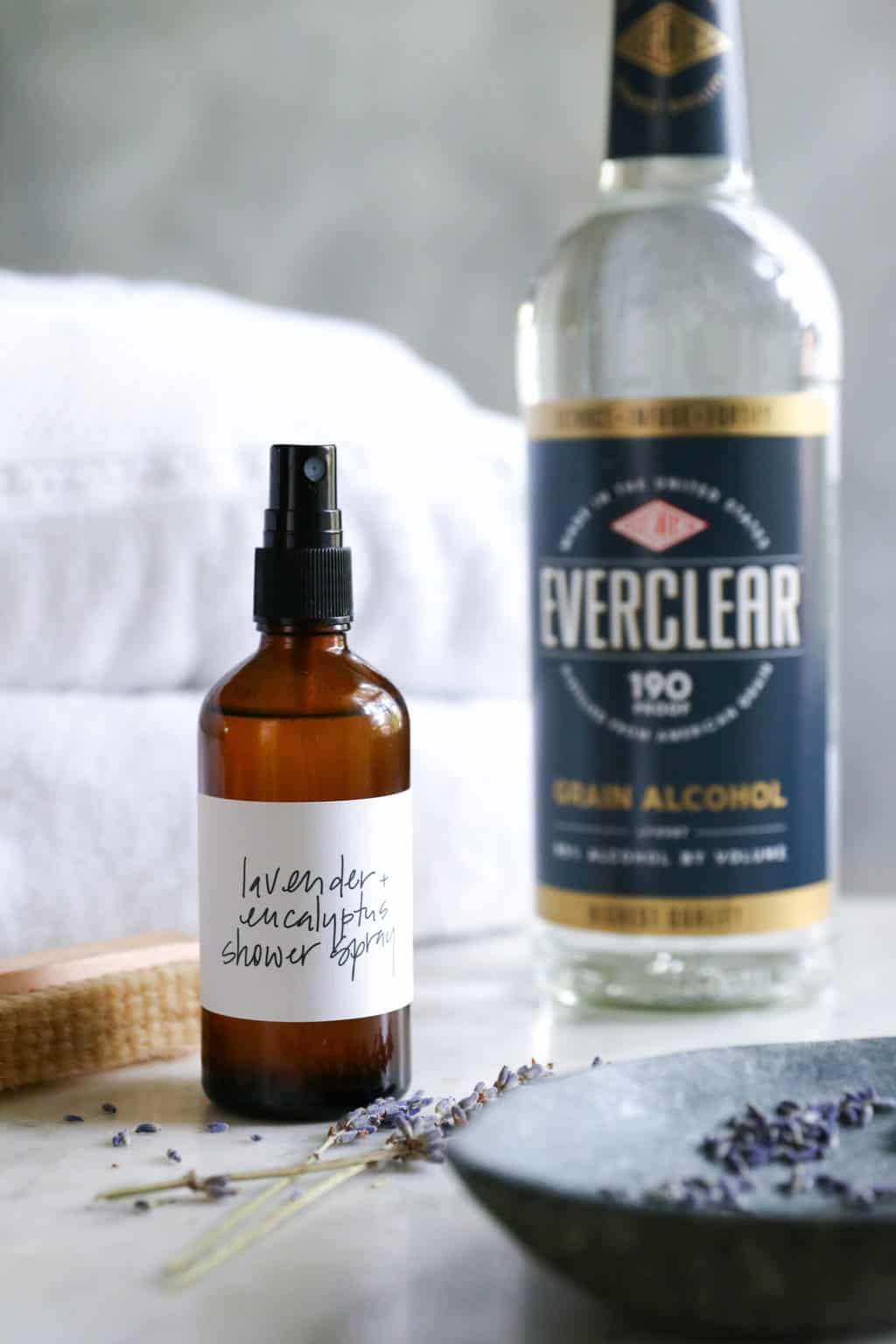 Refresh Your Shower Routine with Homemade Lavender + Eucalyptus Shower