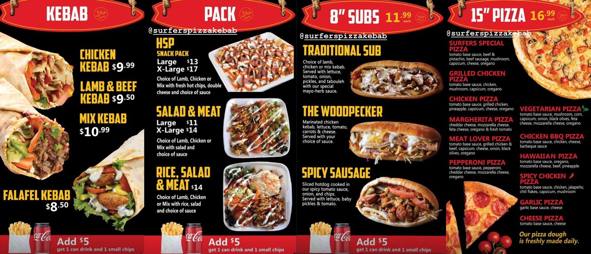 FREE Pizza Slice at Surfers Pizza & Kebab Hello Gold Coast