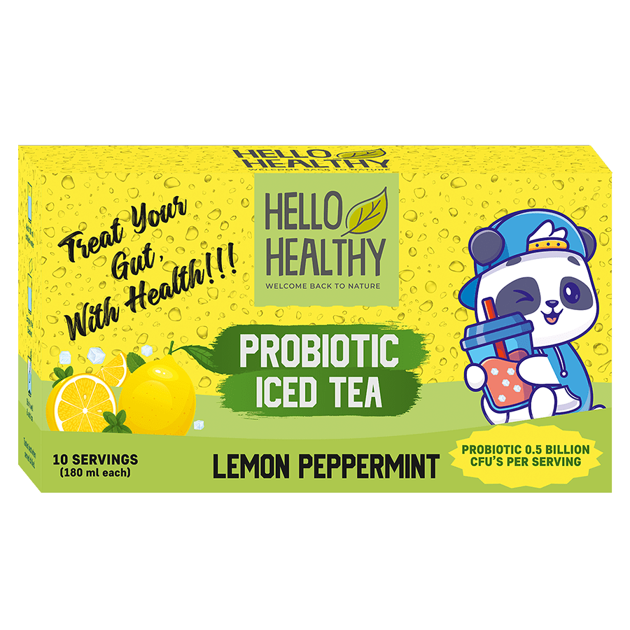 Lemon Peppermint Iced Tea Hello Healthy