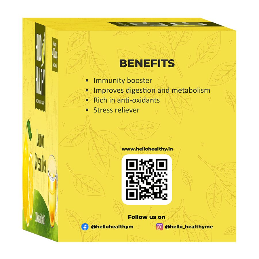 Lemon Green Tea Hello Healthy