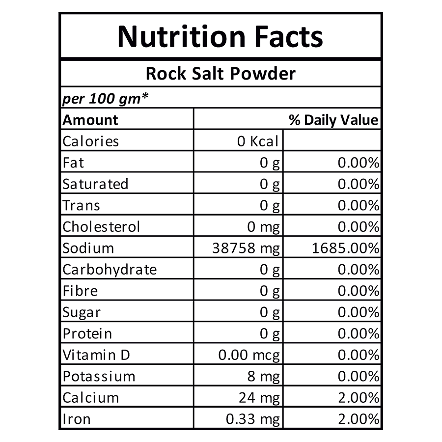 Rock Salt Powder Hello Healthy