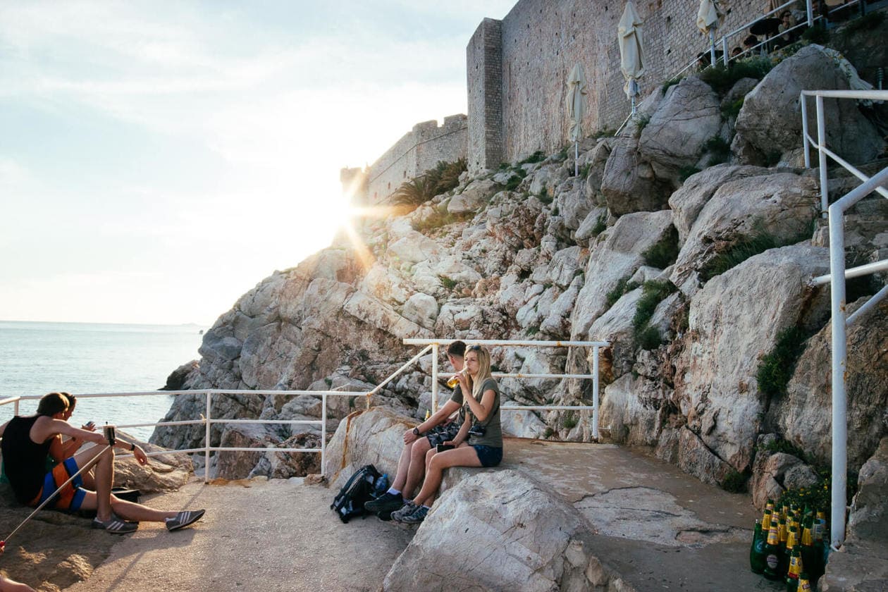 Buza Bar // Dubrovnik's Literal Hole in the Wall Bar on the Side of a
