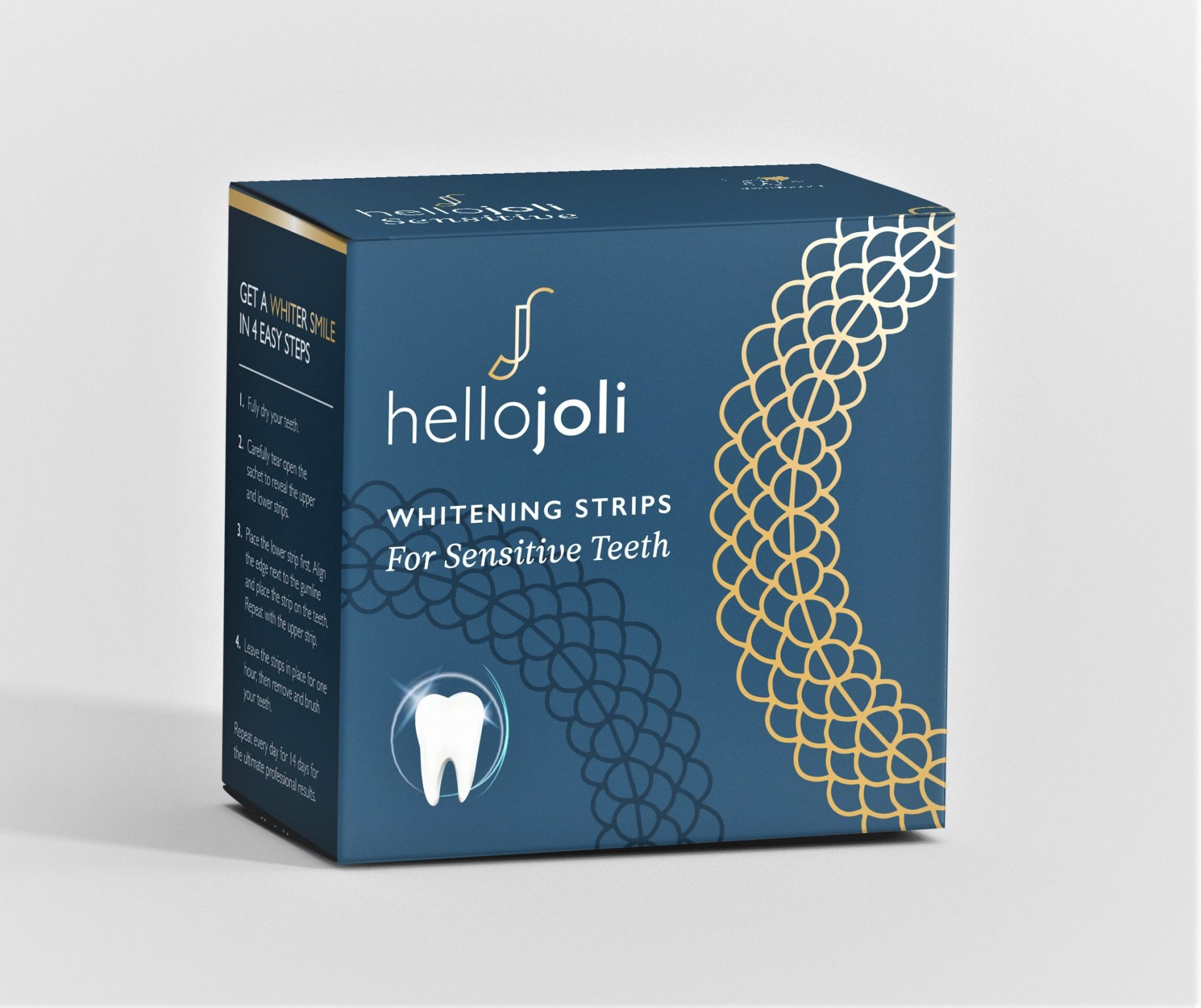 hellojoli Sensitive Whitening Strips for Sensitive teeth hello Joli