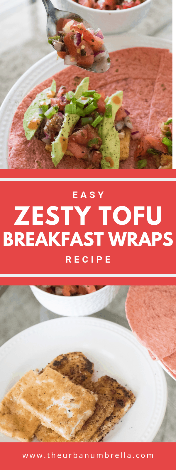 Zesty and Crispy Tofu Breakfast Wraps Hello, let's glow