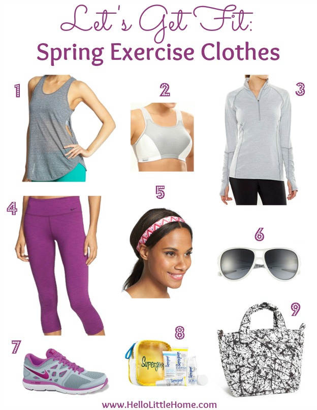 Let's Get Fit Spring Exercise Clothes