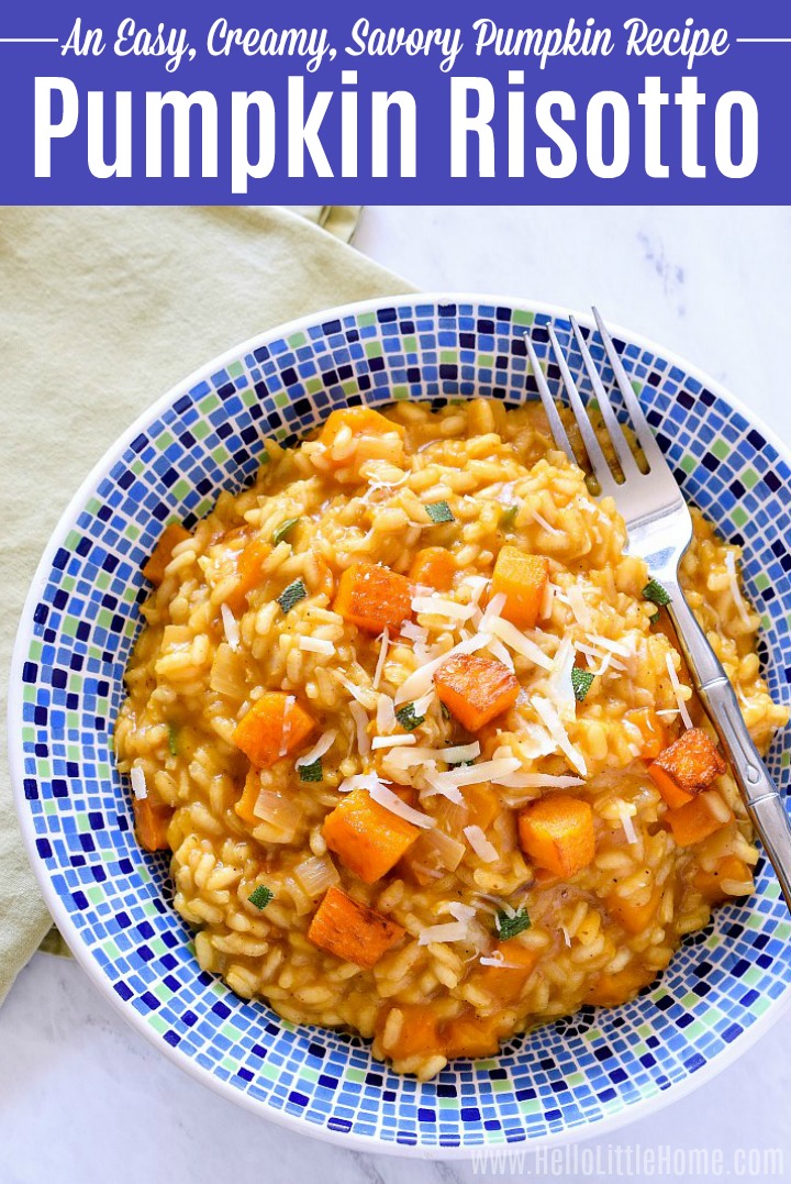 Creamy Pumpkin Risotto Recipe Hello Little Home