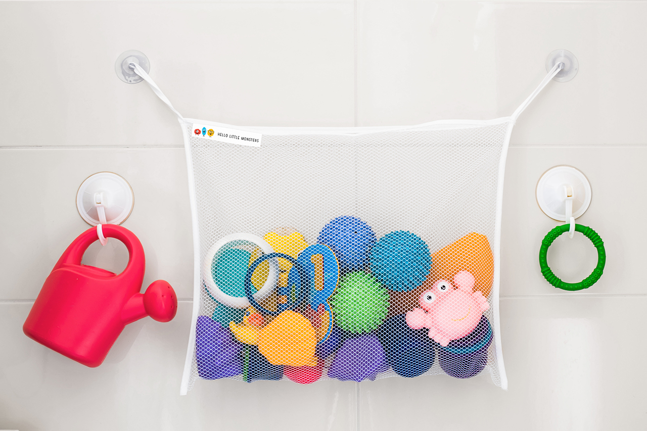 Baby Bath Toy Storage Healthy Bath Time by Hello Little Monsters