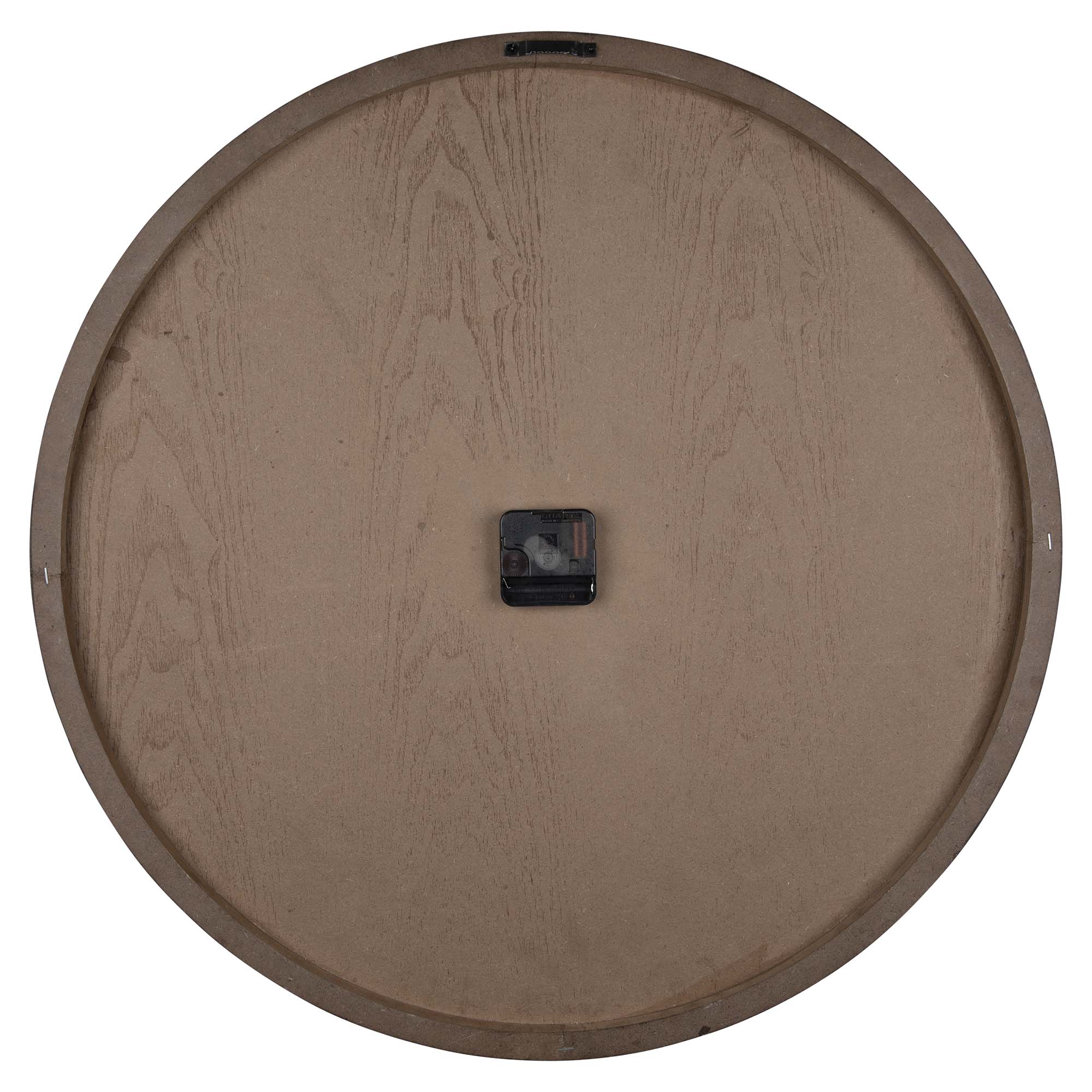 Classy Dark Stain Gold Wood Wall Clock Hello Luxury Life