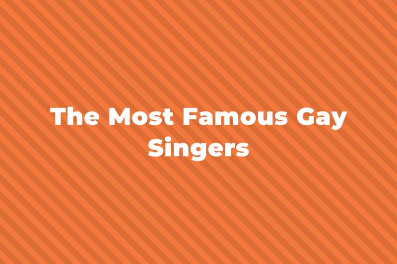 20 Of The Greatest And Most Famous Gay Male Singers