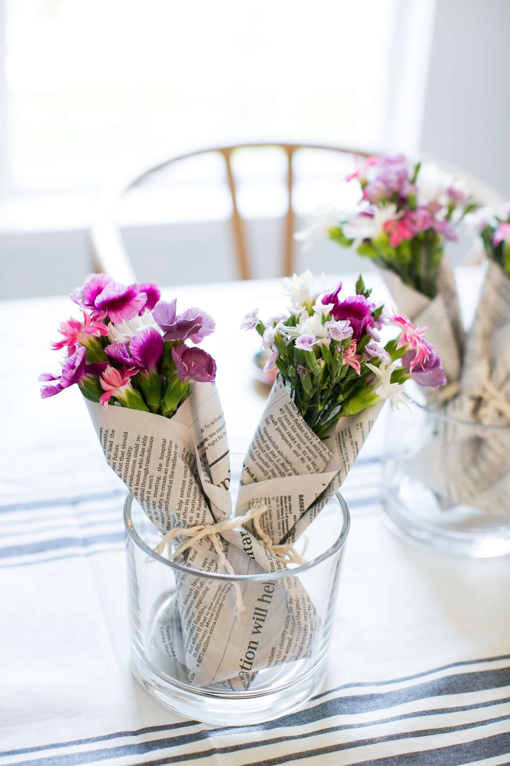 How to Make MiniBouquets with Grocery Store Flowers