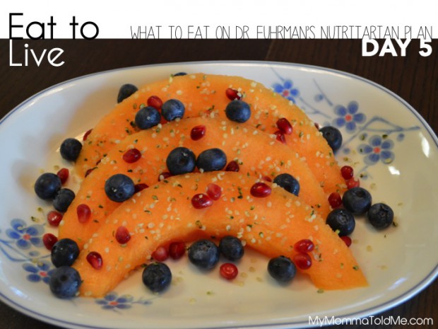 Eat to Live What I Ate on Day 5 Hello Nutritarian