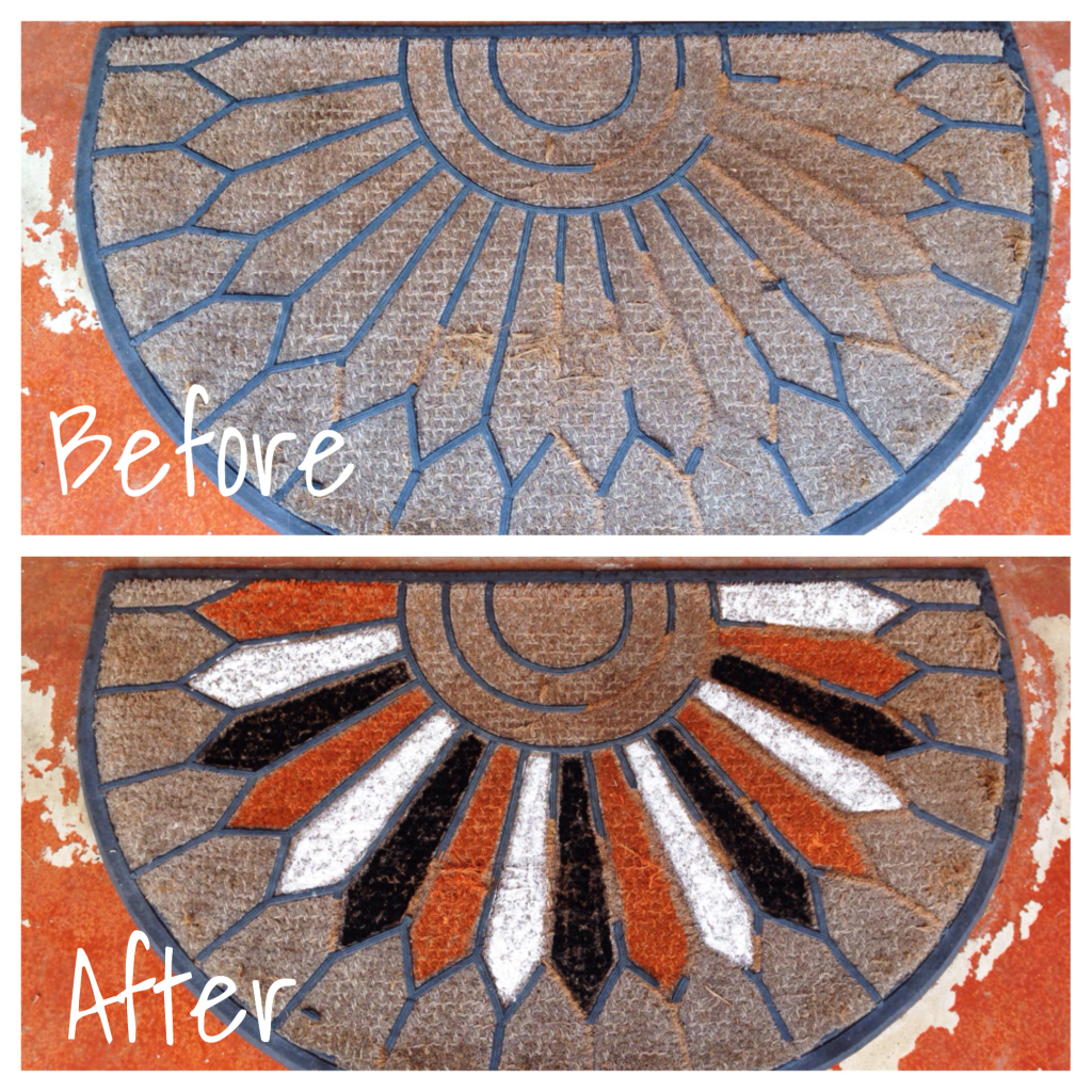 DIY Halloween Rug Hello Pamela Jo