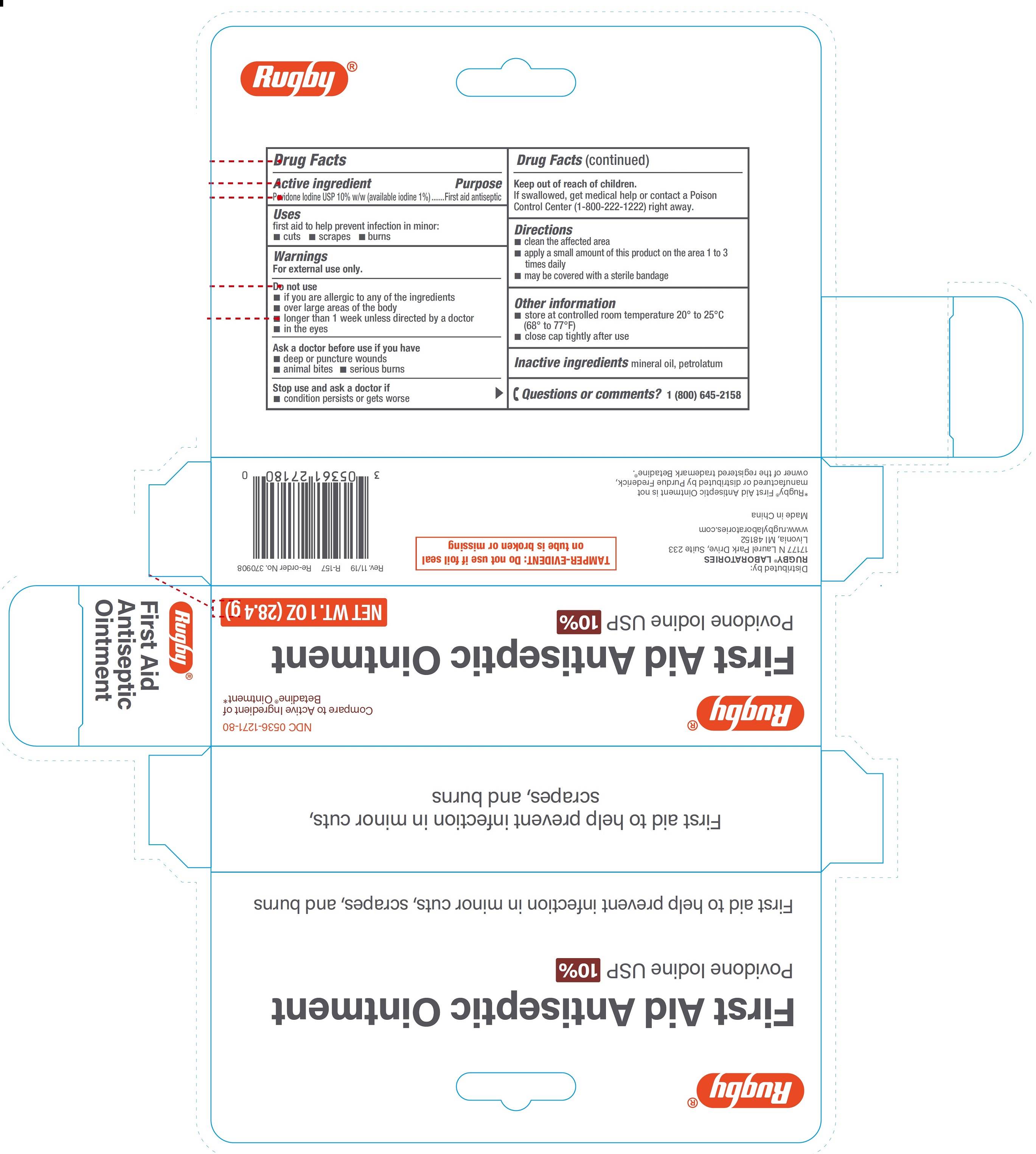 NDC 00536127180 First Aid Antiseptic 100 mg/g Details HelloPharmacist