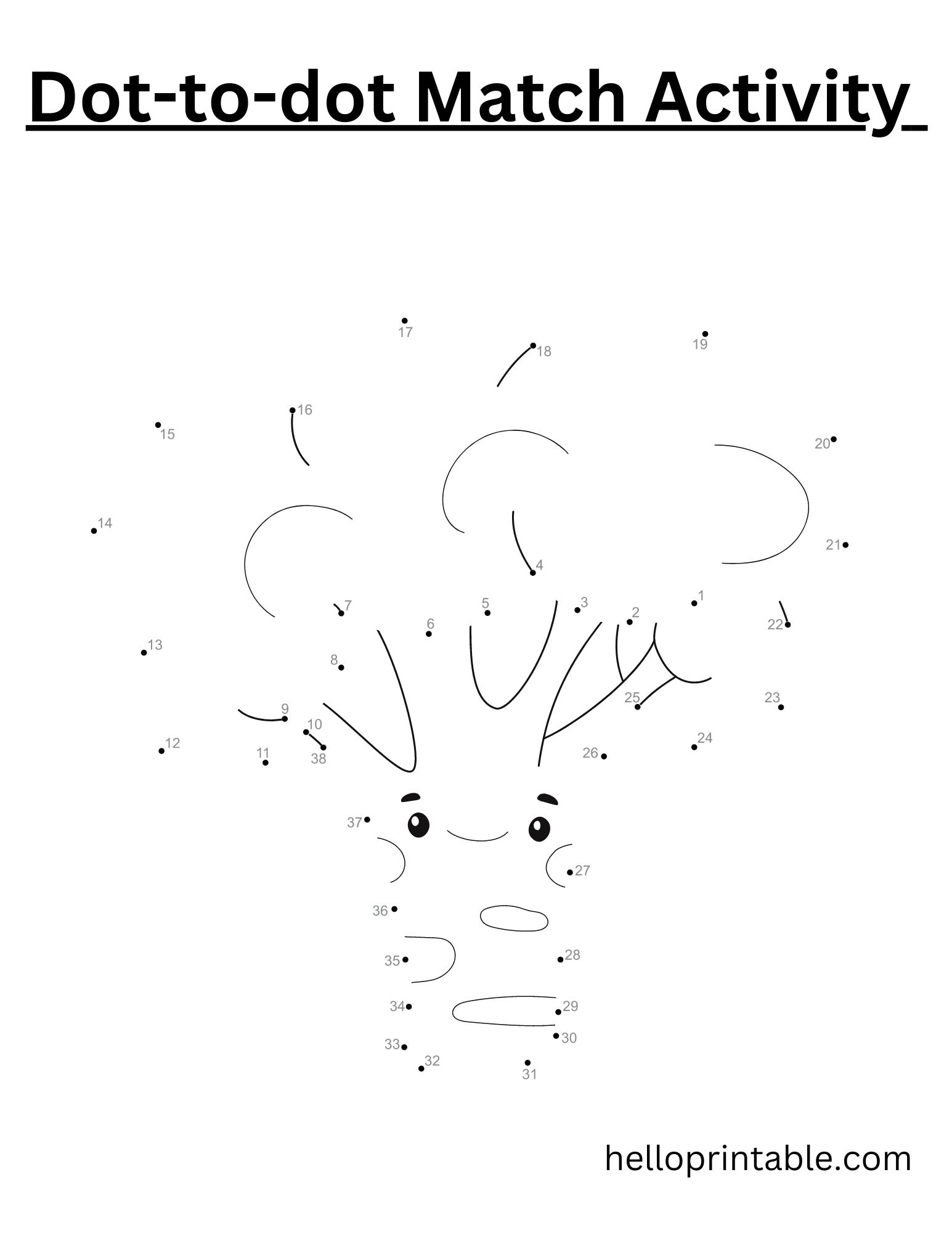 38 Connect the dots Free Printable Activity worksheets - helloprintable.com