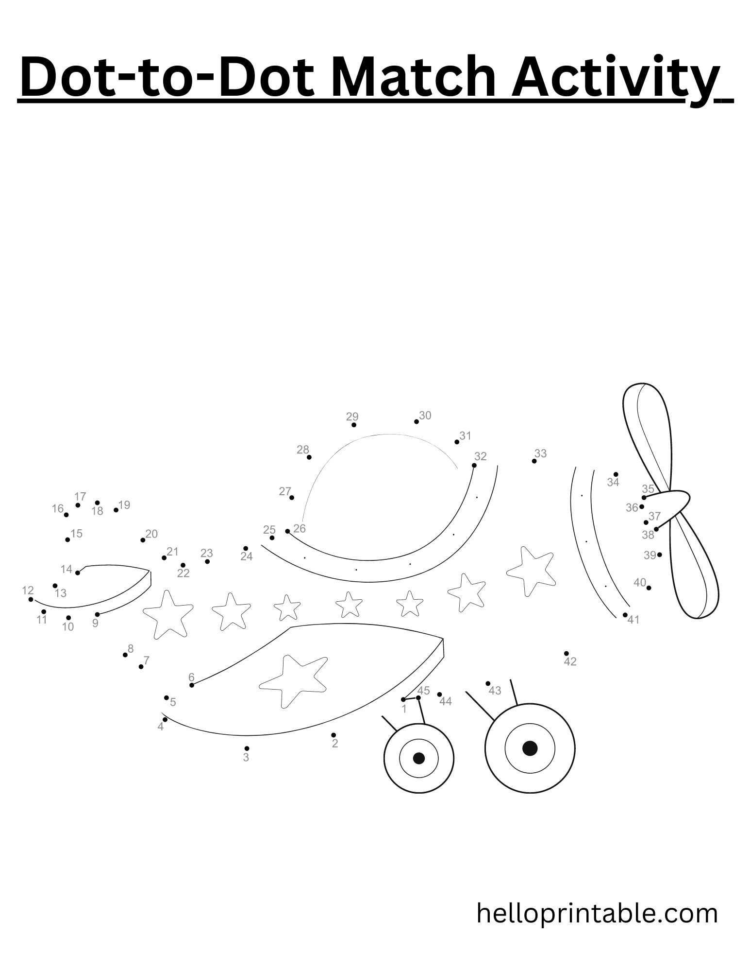 38 Connect the dots Free Printable Activity worksheets - helloprintable.com