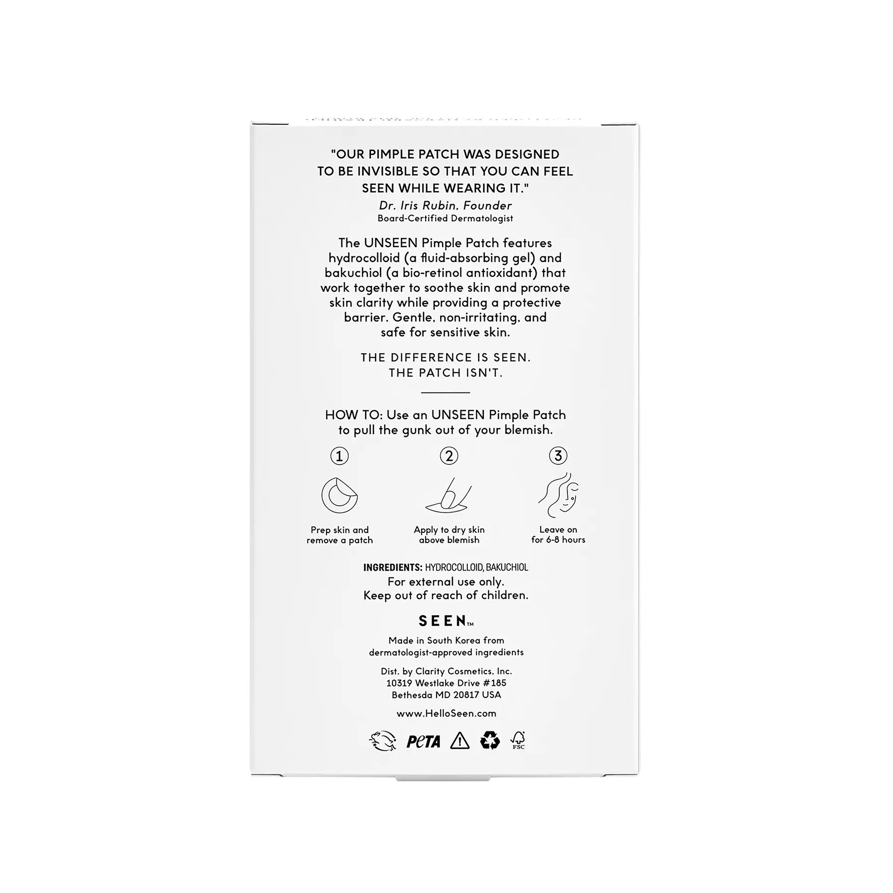 SEEN UNSEEN Pimple Patch