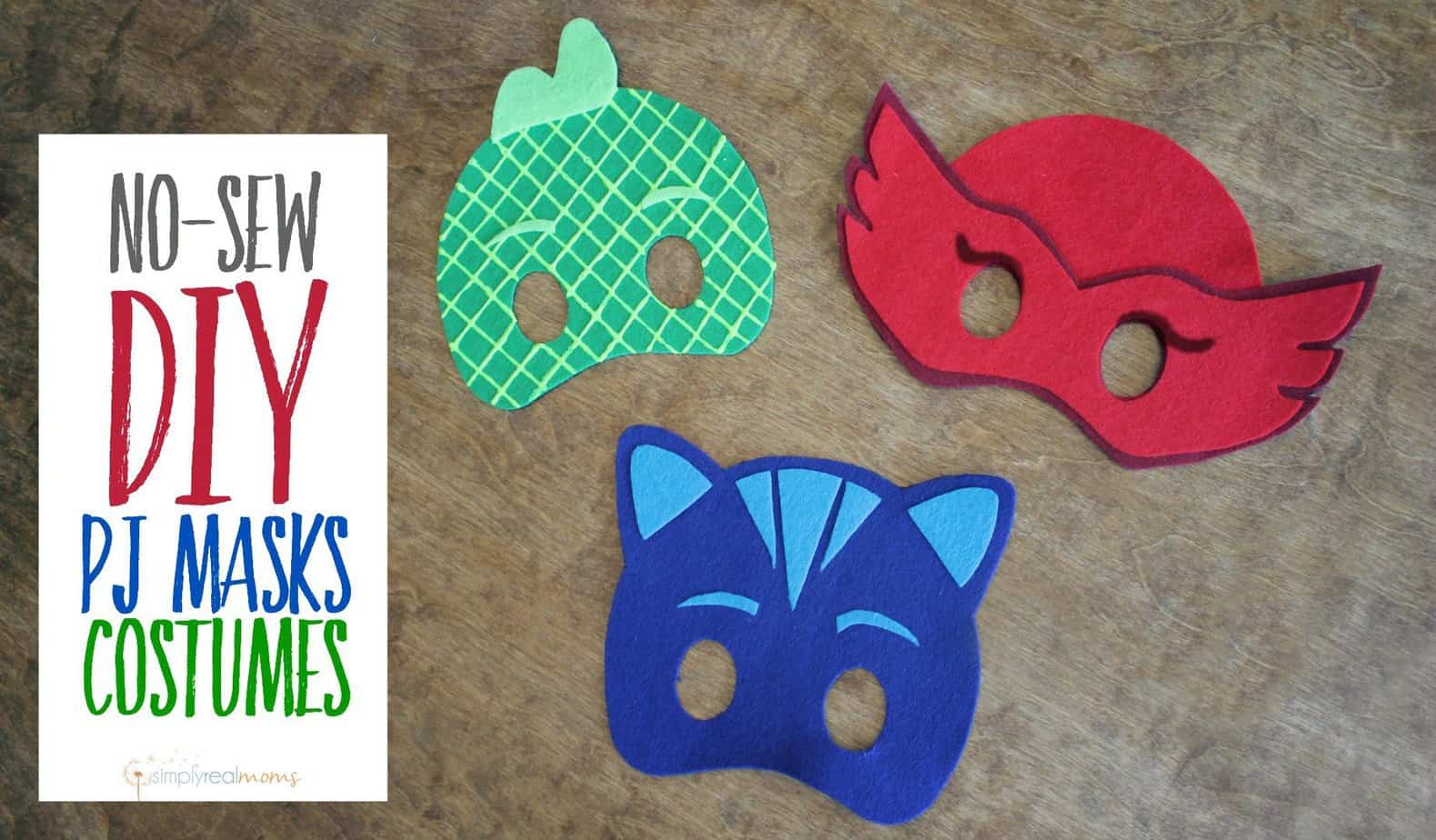 No Sew DIY PJ Masks Costumes
